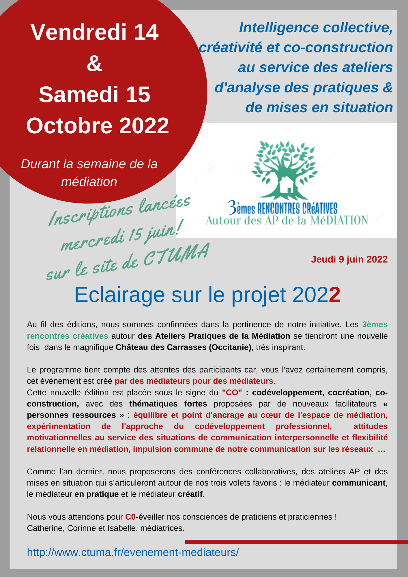 ECLAIRAGE RENCONTRES CREATIVES 2022