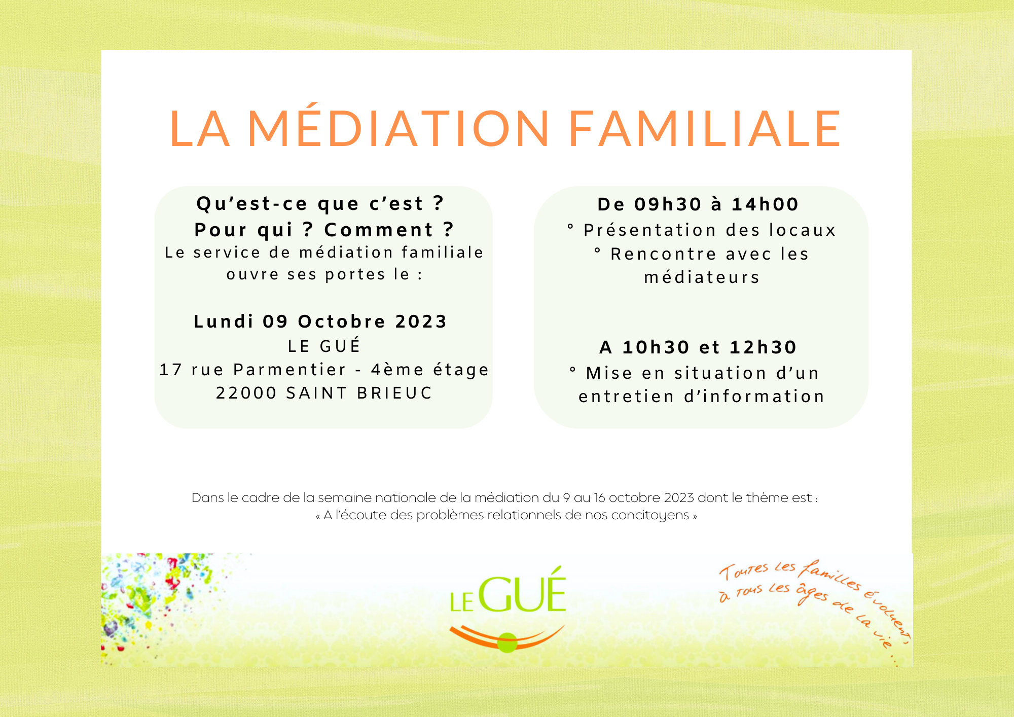 Médiation Familiale - Le Gué