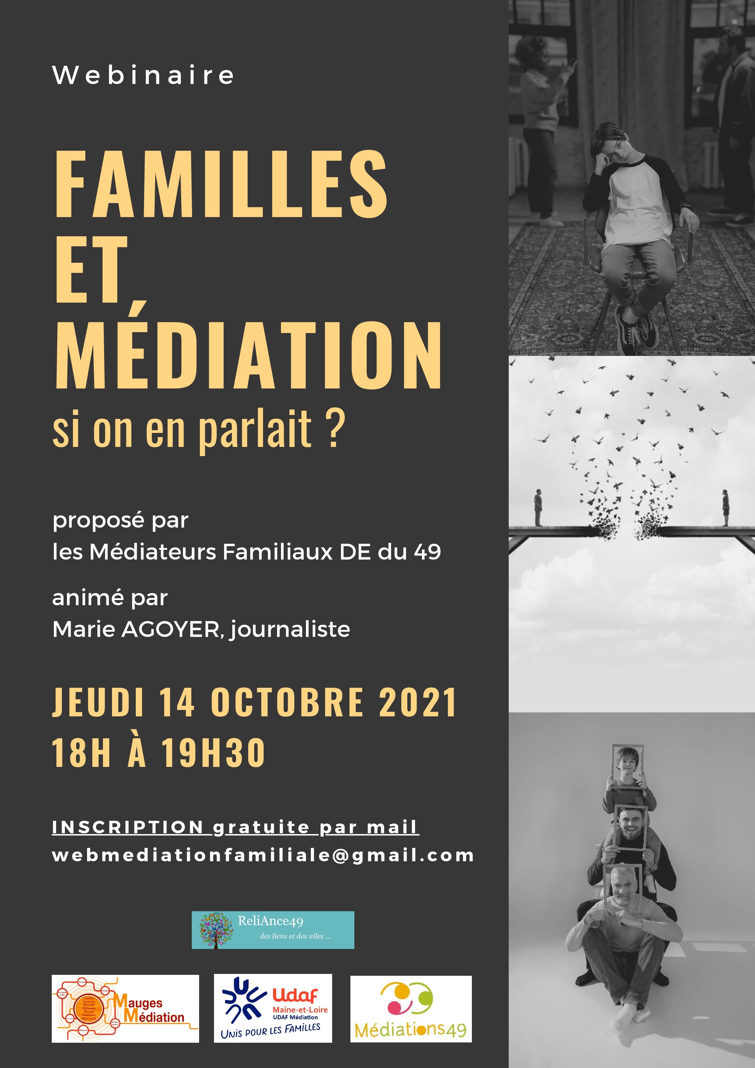 Echange sur la médiation familiale en webinaire